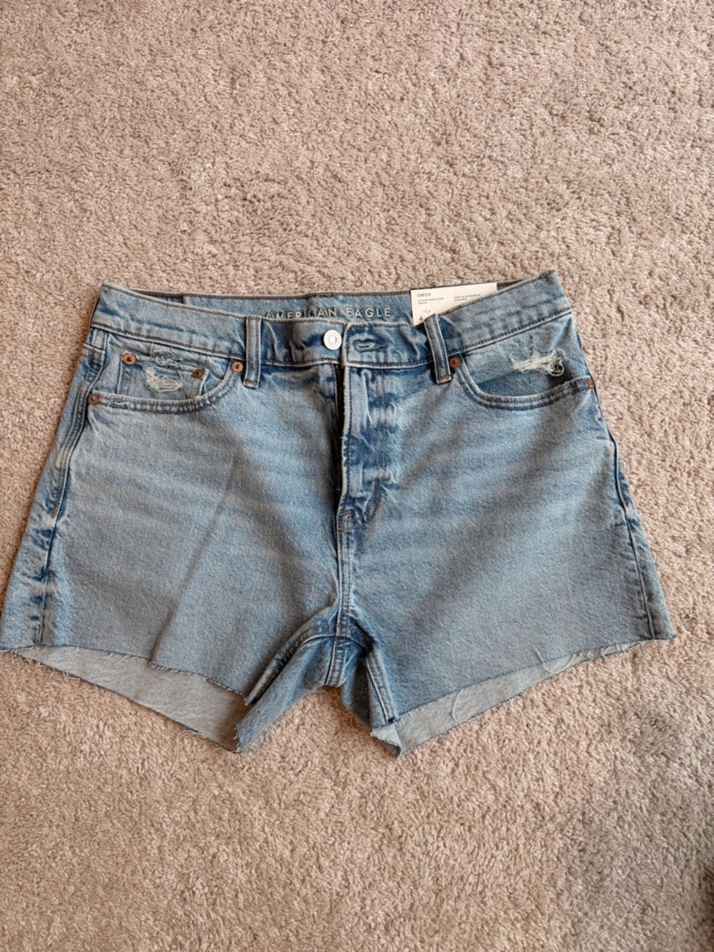 American Eagle Outfitters Light Blue Denim Cutoff Shorts